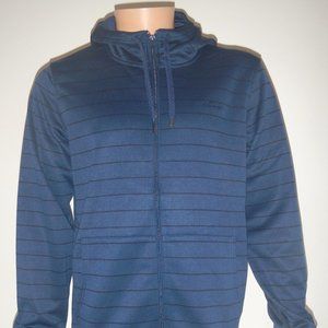 Men's Light to Mid-weight Striped Hooded Jacket